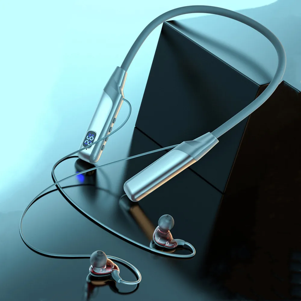 

Hengshanlao Wireless Headphones Bluetooth 5.3 Neckband Earphones Magnetic Sports Waterproof Earbuds Blutooth Headset Microphone