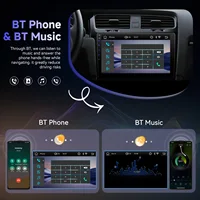 Système multimédia intelligent pour voiture Podofo 10 pouces, lecteur de voiture sans fil CarPlay, système intelligent pour voiture, lecture de vidéos YouTube, lien miroir, FM RDS 2-Din 5