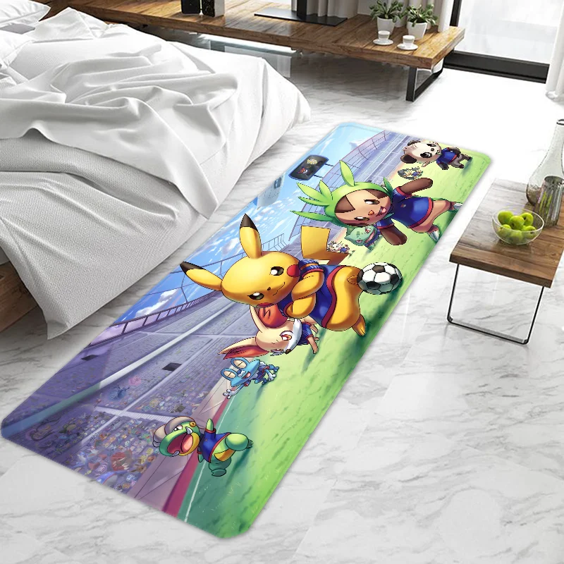 

P-Pikachu Door Mat Entrance Doormat Non-slip Washable Kitchen Carpet Living Room Hallway Rugs Door Mats Bathroom Bath