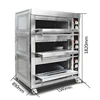 Oven Gas Commercial Large Capacity Three Layer Six Plate Pizza Cake Bread Scones Baking Household Bakery Equipment Furnace 5