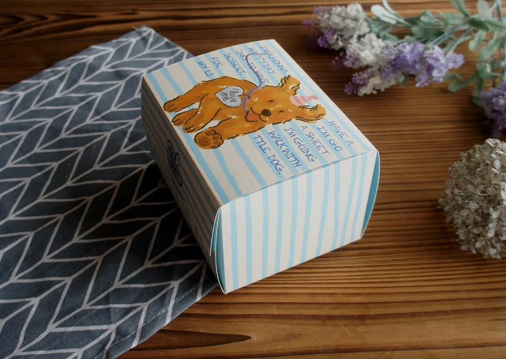 10 Pcs Blue Dog Bear Doll Paper Boxes 15.5×10×12cm for Wedding Birthday Valentine’s Day... - SKU BDBB2204 - UGI Packaging