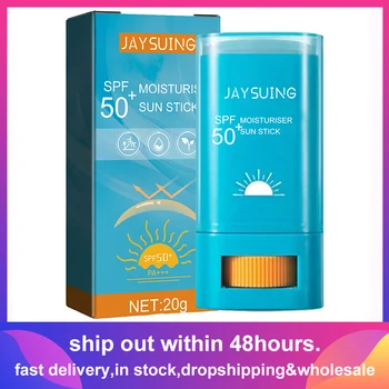 투명 선스크린 스틱 SPF 50 + 보이지 않는 넓은 스펙트럼 얼굴 선스크린 착용, 언더 및 오버 메이크업, 경량 포뮬러 모든 피부 유형