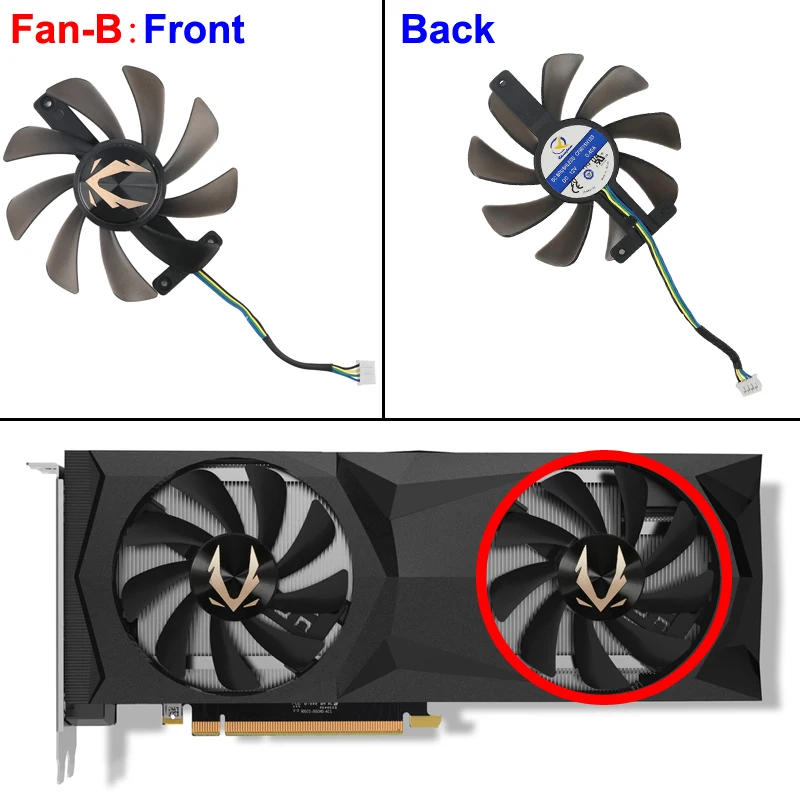 New 85mm Cf9015h12s Cooling Fan For Zotac Zt-t20810g-10p Geforce