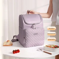 17L Fashion Backpack insulation meal bag Large Capacity Insulated Backpack - Perfect for Camping & Picnics, Durable Polyester 1