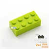80pcs Bulk Building Blocks Thick Figures Bricks 2x4 Dots Educational Creative Size Compatible With 3001 Plastic Toy for Children 3