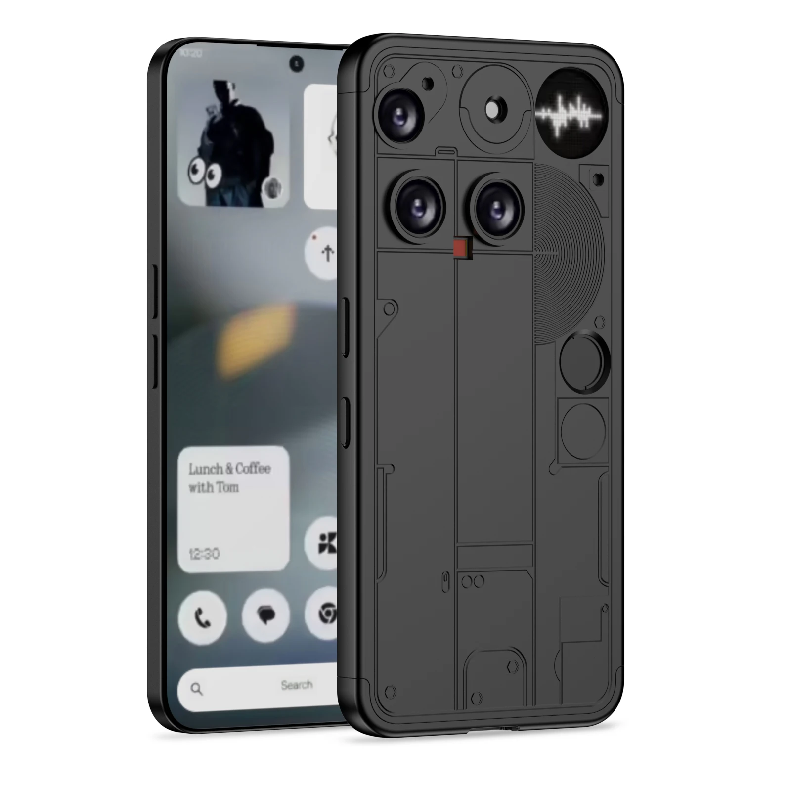 Matte Hard PC Shockproof 360 Full Protection Case with Three-Stage Combination Cover