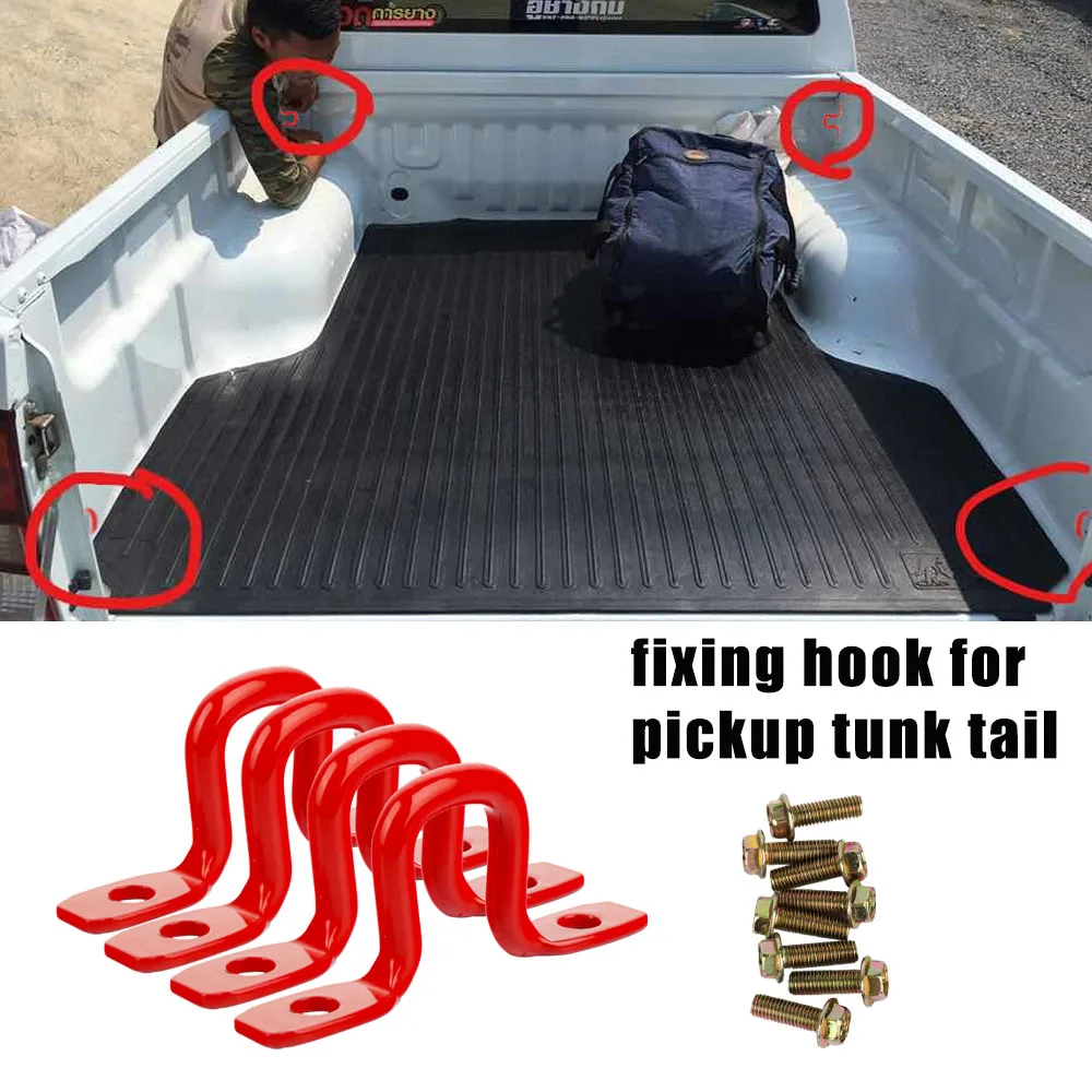 4pcsPickupTruckBedBoxLinkCargoTiedownBracketFixingHookfor