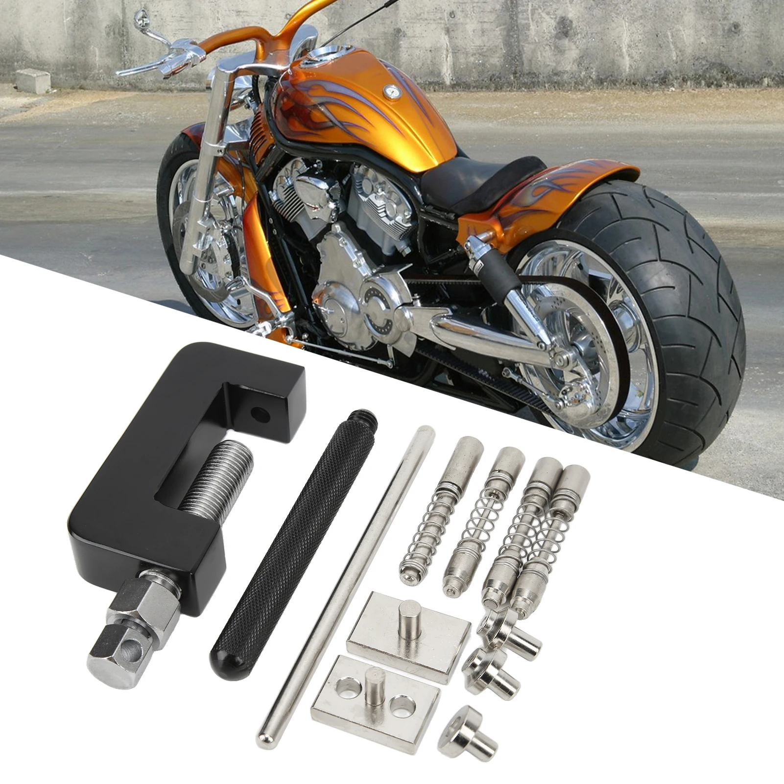 Chain Breaker Cutter Motorcycle Chain Riveting Cutter Breaker Riveting Tool Set with Storage Box for ATV Dirt Bike