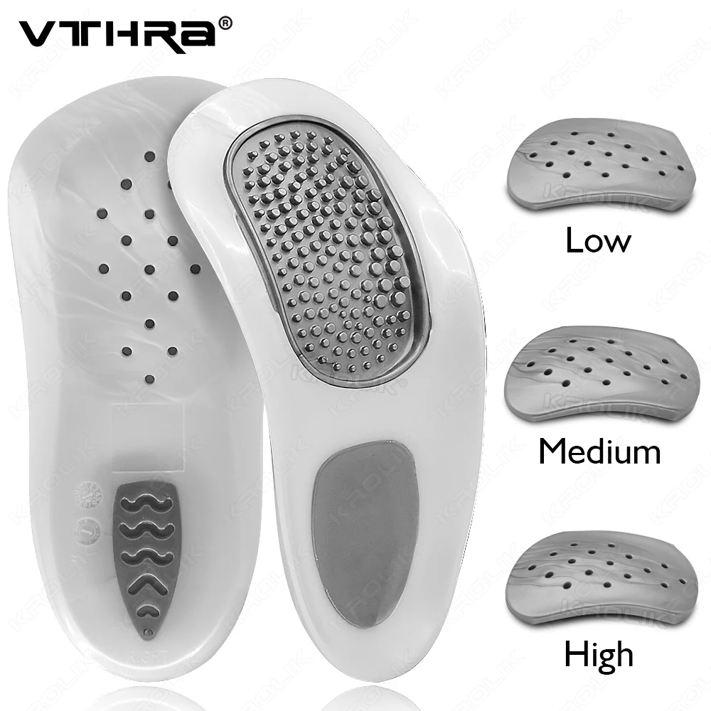 Set Orthotics Insoles Cubitus VarusFlat Foot Massage Orthopedic