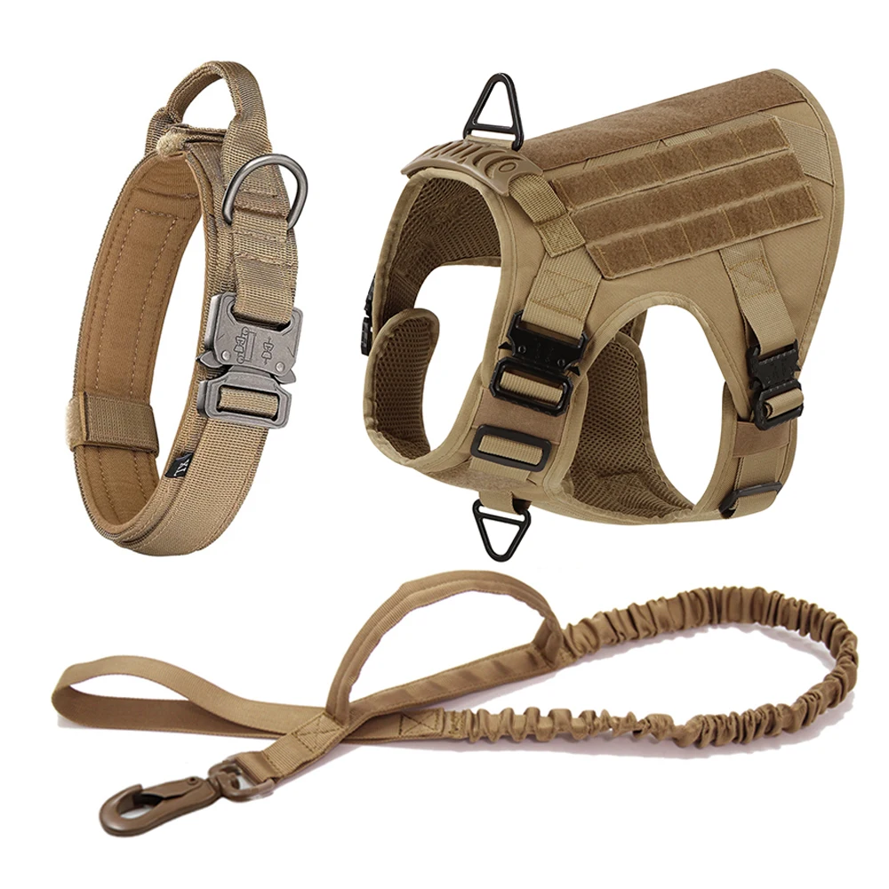 Tactical Dog Harness With Metal Buckles & DRING DogFather