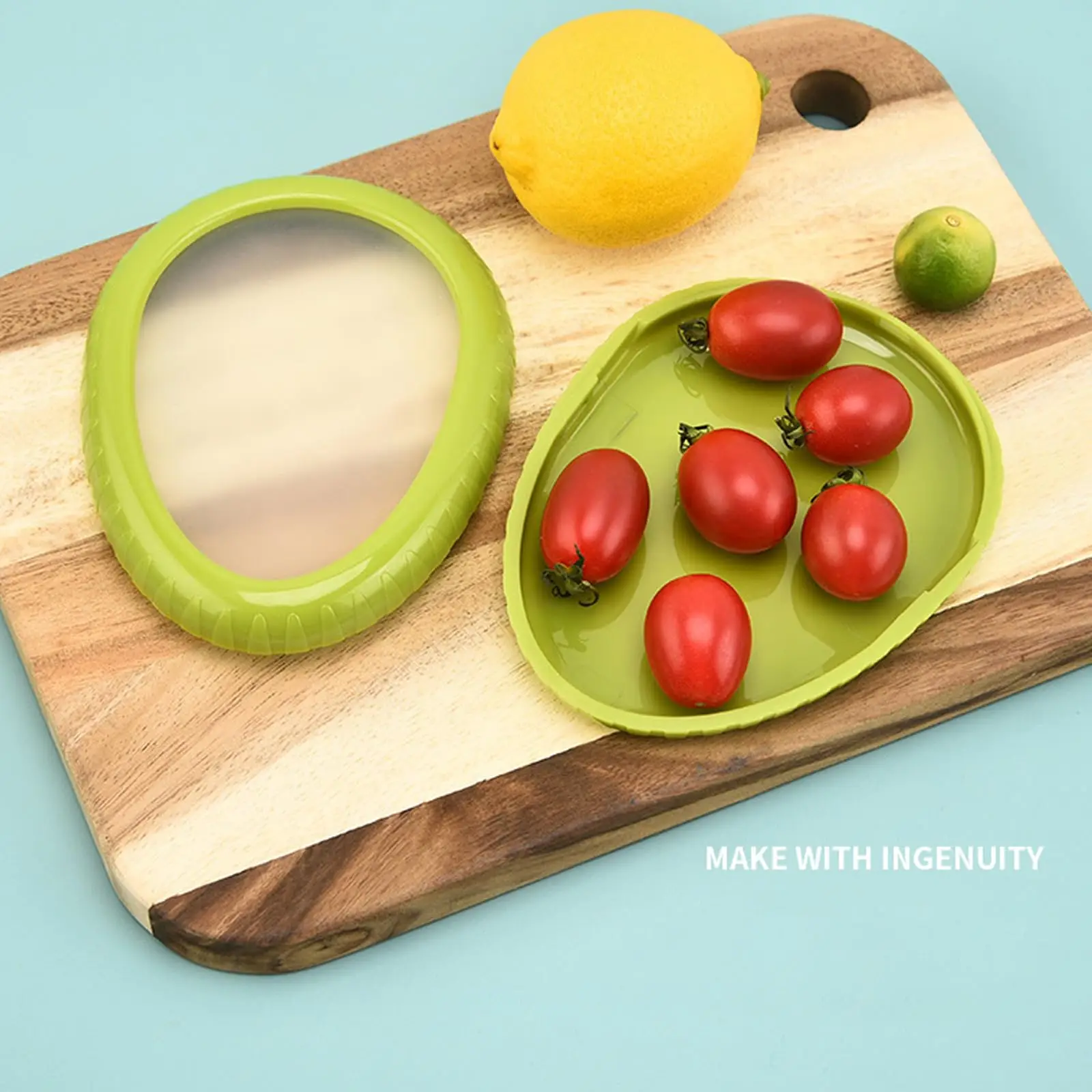 Avocado Storage Organizer, Silicone Fruit Storage Box, Fruit and Vegetable Antioxidant Storage Box, Reusable Avocado Storage 3