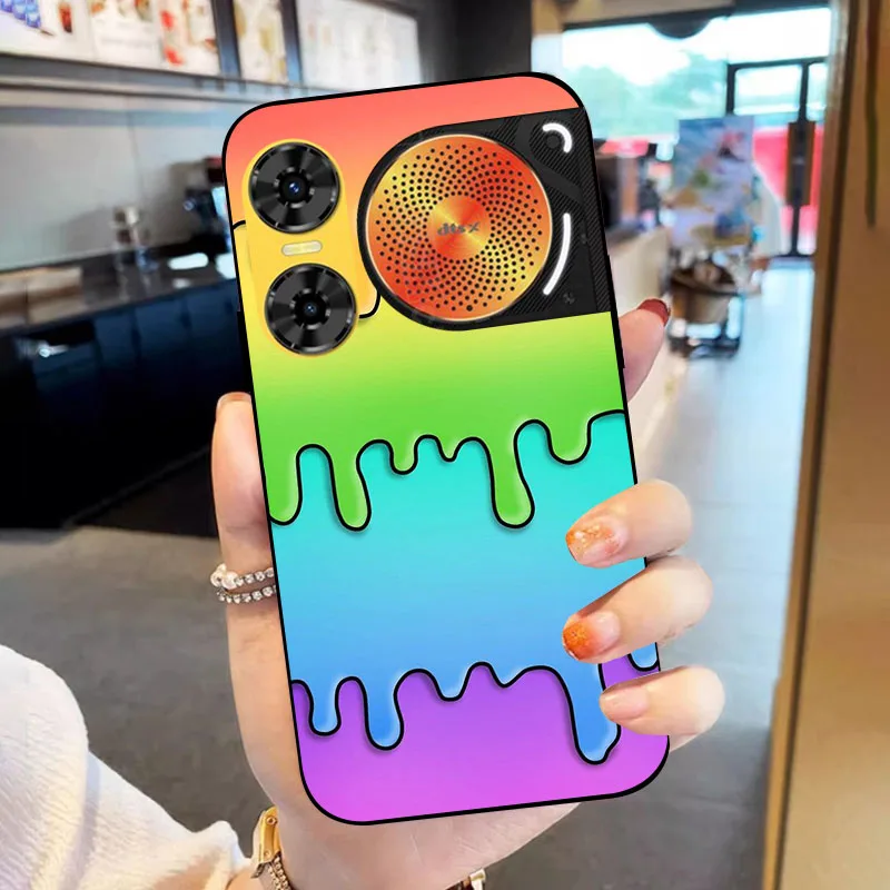 Flower Design Soft TPU Silicone Shockproof Bumper Back Cover
