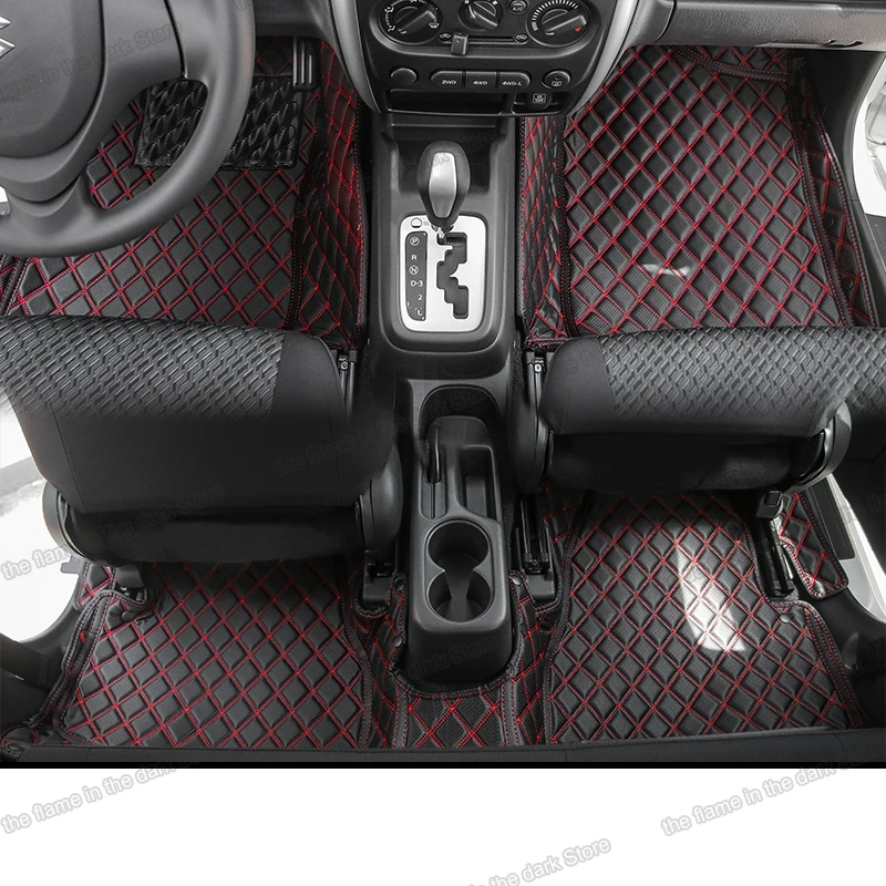 Leather Car Interior Floor Mats For Suzuki Jimny 1998 2022 2021 2023 2020  2014 2015 2016 2017 2018 2019 Accessories Auto Matten - Interior Mouldings  - AliExpress