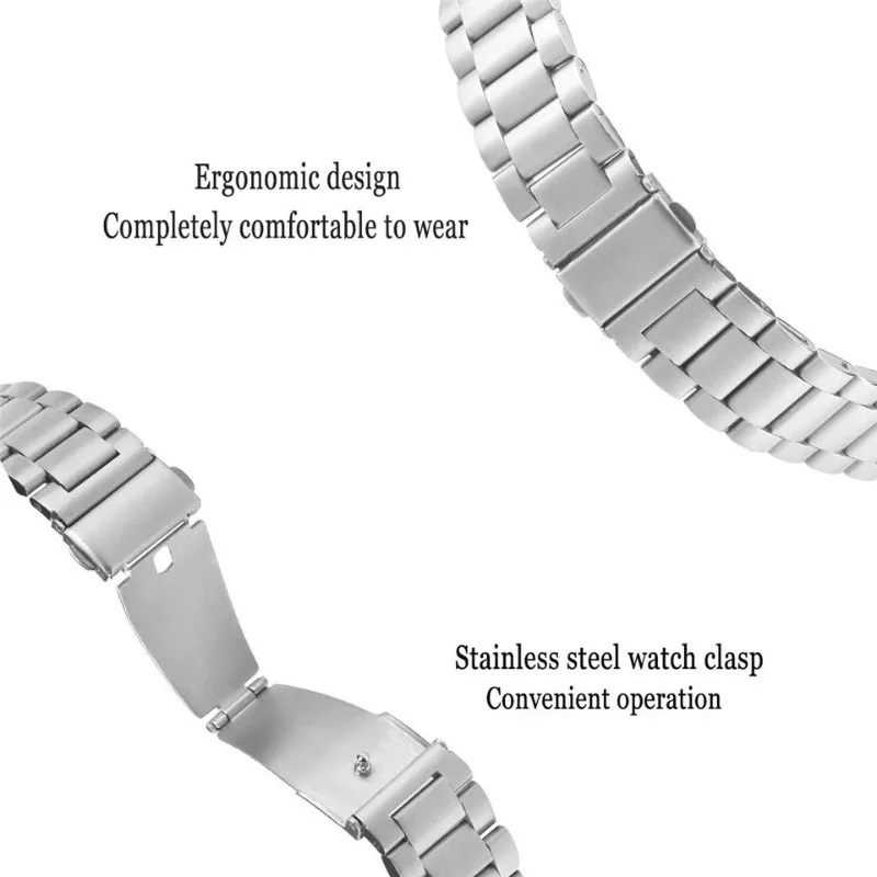 Fashion Set: Full TPU Protective Case with Stainless Steel Metal Strap