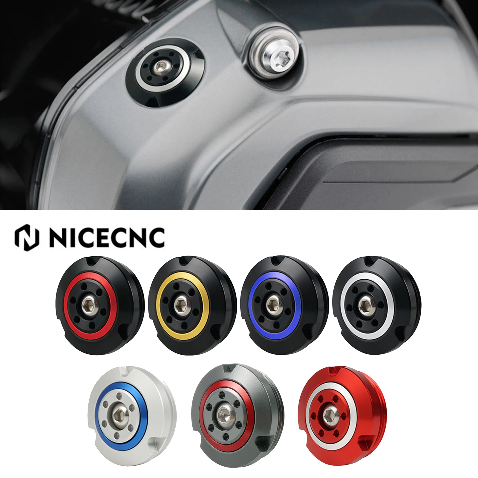 Motoroliebekerdeksel Motorfietsen Motorfiets Olievuldop Plug Cap Motoroliebekerdeksel Motorfietsen Motorfiets Olievuldop Plug Cap