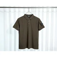 Polo à col boutonné pour homme, style été européen et américain, CP, polo de sport respirant à manches courtes pour couple 3