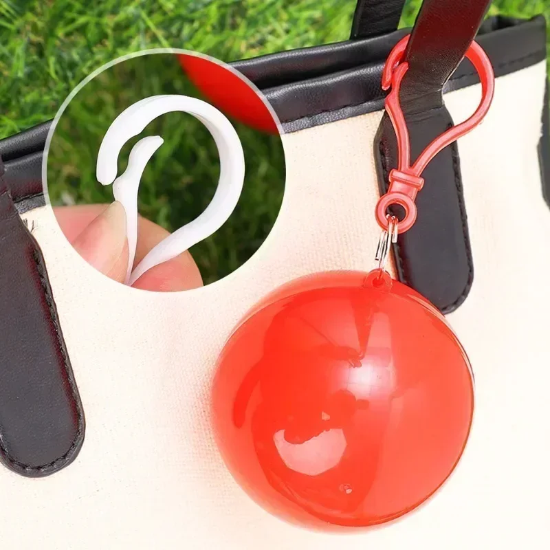 6/1PCS Disposable Raincoat Ball Waterproof Adults Rain Ponchos Cloak Portable Outdoor Traveling Camping Emergency Coat Rain Gear