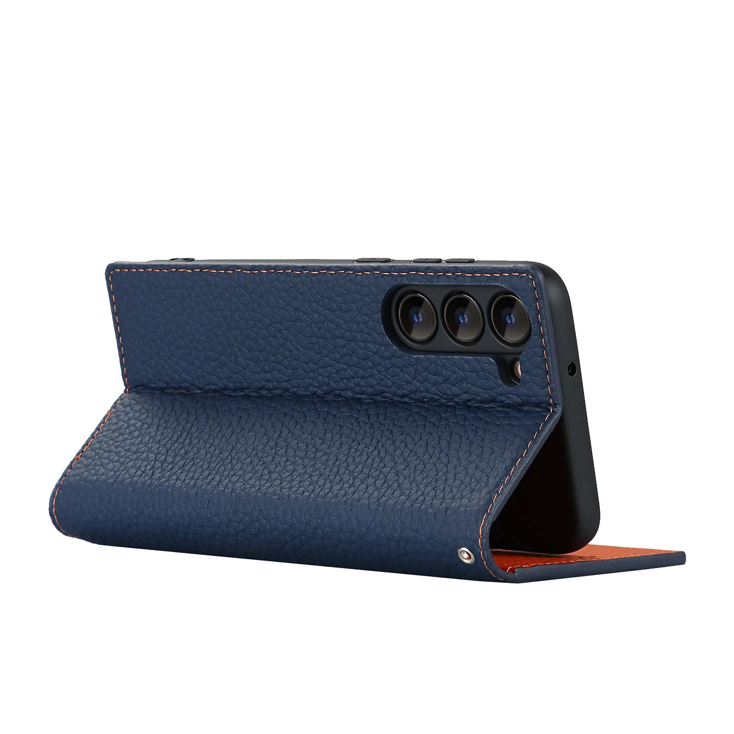 Genuine Leather Flap Phone Case with Hanging Rope Fit for Samsung Galaxy S24 S23 S22 S21 S20FE S10 S24 Ultra S23 Plus
