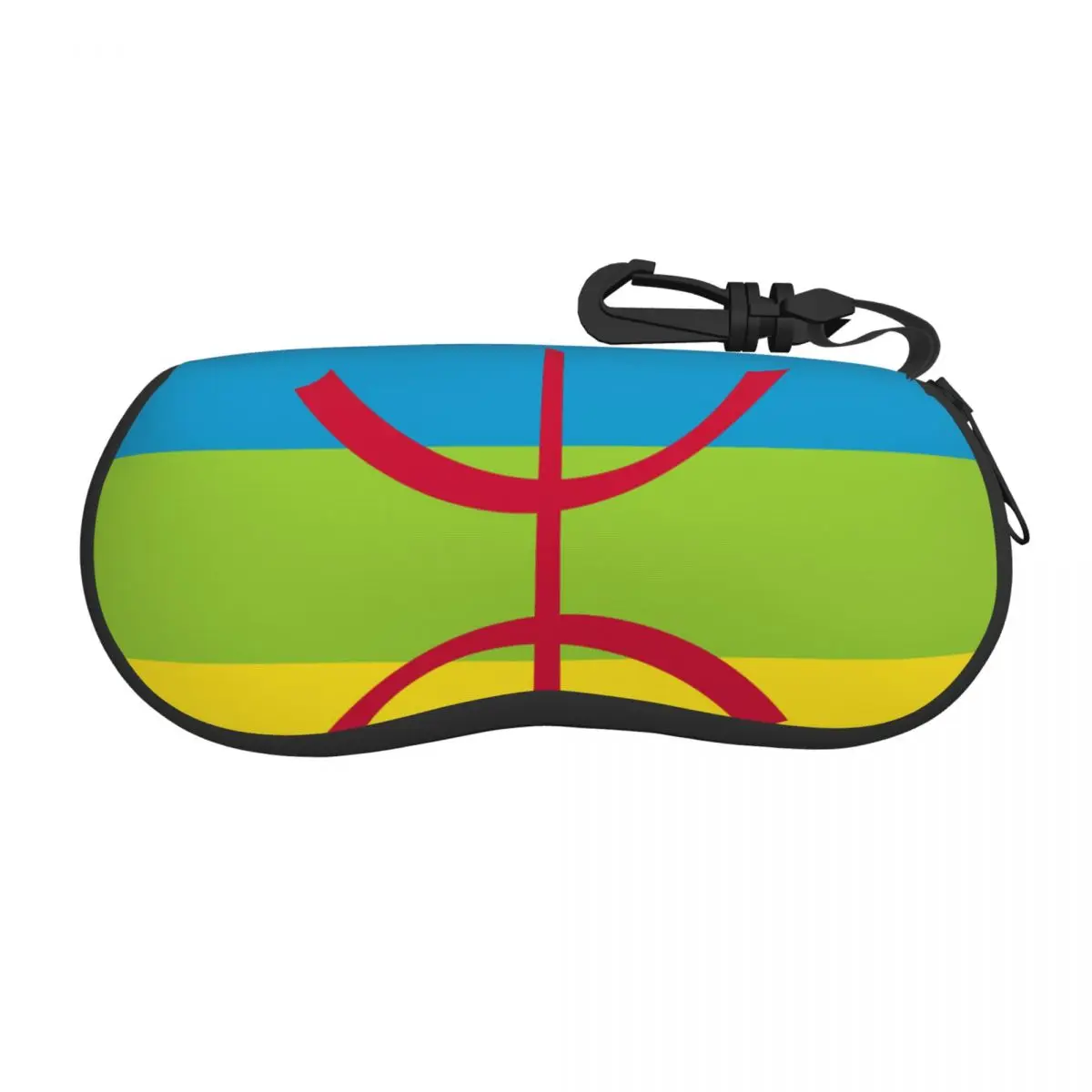 

The Amazing Amazigh Flag Glasses Case Lightweight Zipper Glasses Storage Box Ultra Sunglasses Box