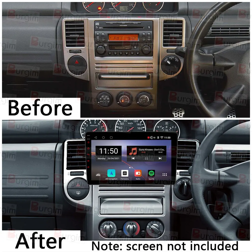 ֻ X-Ʈ X Ʈ T30 2004-2009  ڵ  ٸ  10 ġ 2DIN ׷ г ϳ׽ ̾  ڵ ̺ 