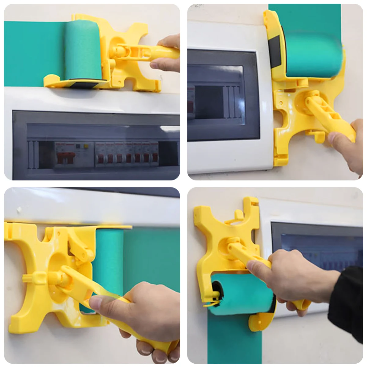 Clean-Cut Paint Edger Roller Brush Multifunctional Roller Paint Runner Brush Clean-Cut Paint Trimming Roller Brush Wall Painting