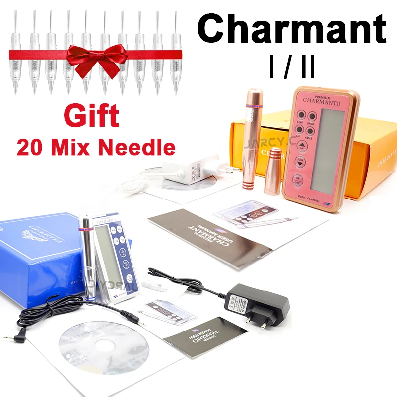 

Оригинальный цифровой Charmant тату машина полный комплект профессиональный микроблейдинг Перманентный макияж бровей губ тату ручка машина
