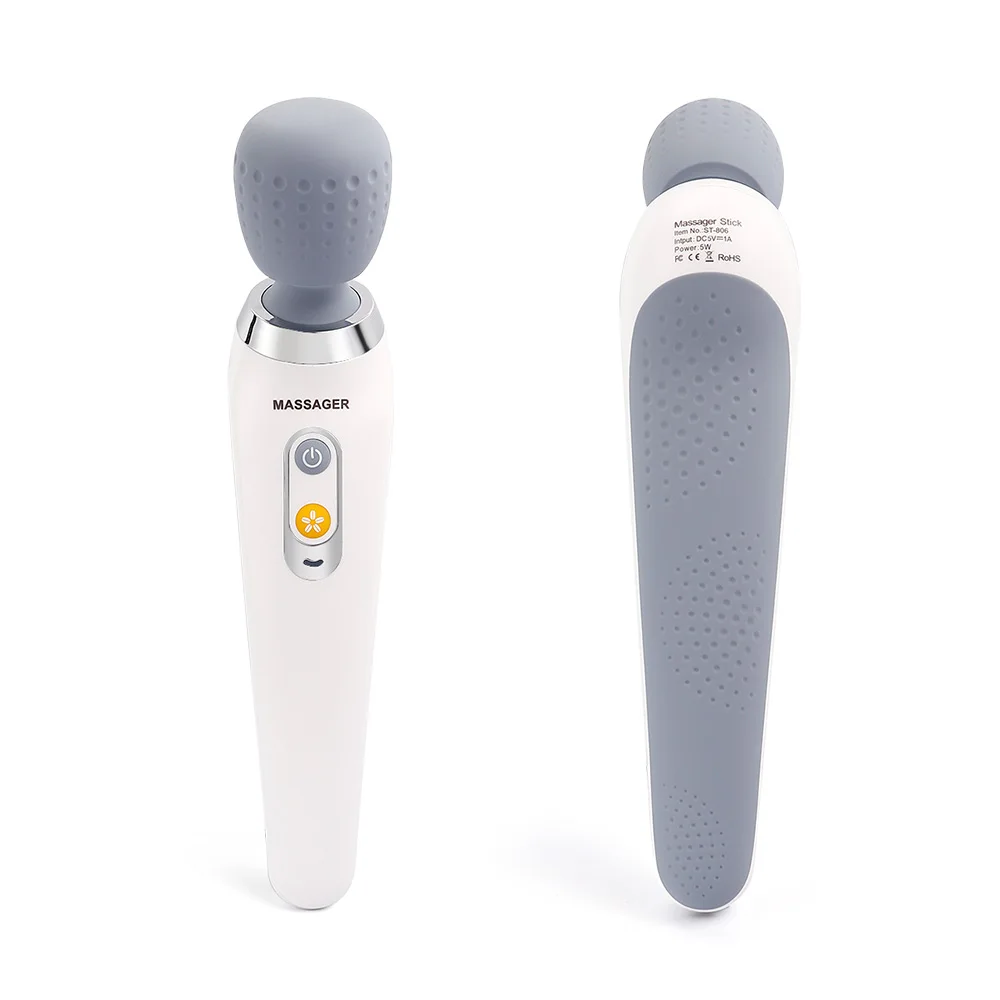 Electric Massage Stick 5 Mode Fascia Gun Vibration Massage USB Charging Full Body Mini Electric Kneading Vibration Massager