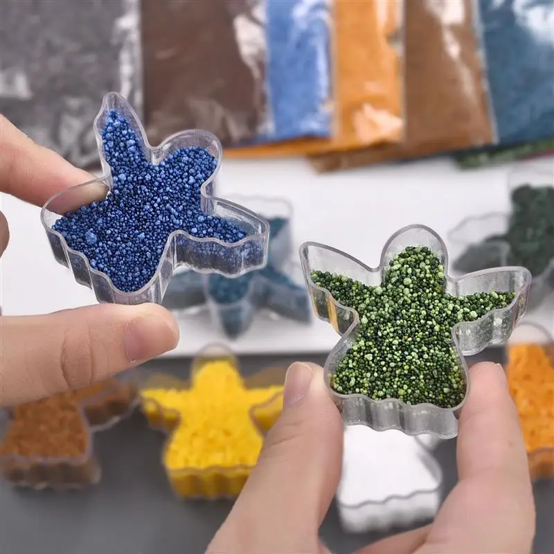 10/50g Sand Wax Natural Wax For Candle Colorful Sand Candle DIY Decor Painting Making Dye Snowflake Supplies
