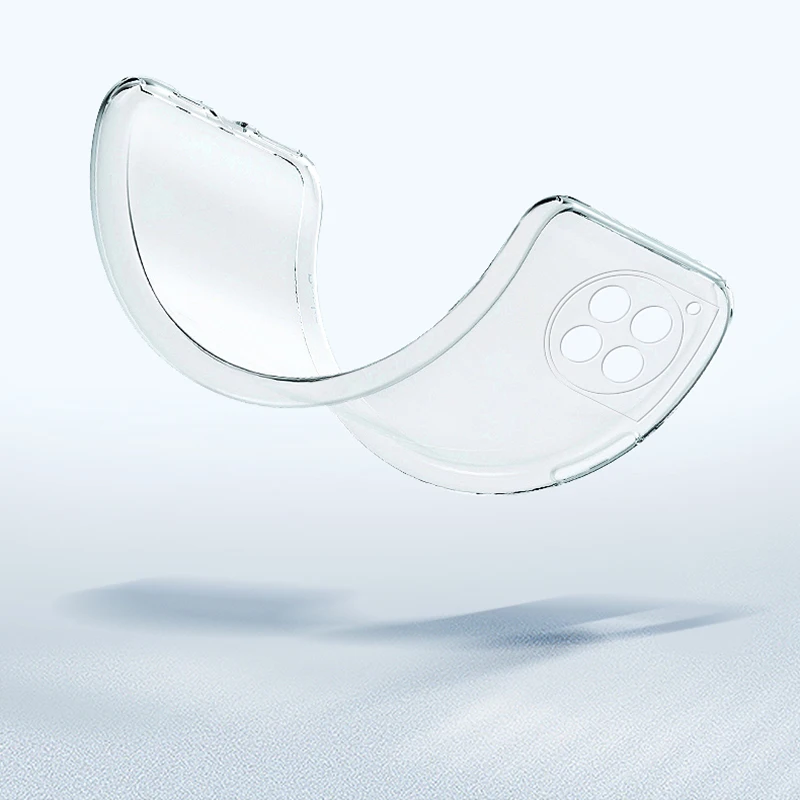 Luxury Crystal Clear Silicone Phone Case - Soft, Slim, and Elegant Protective Back Cover