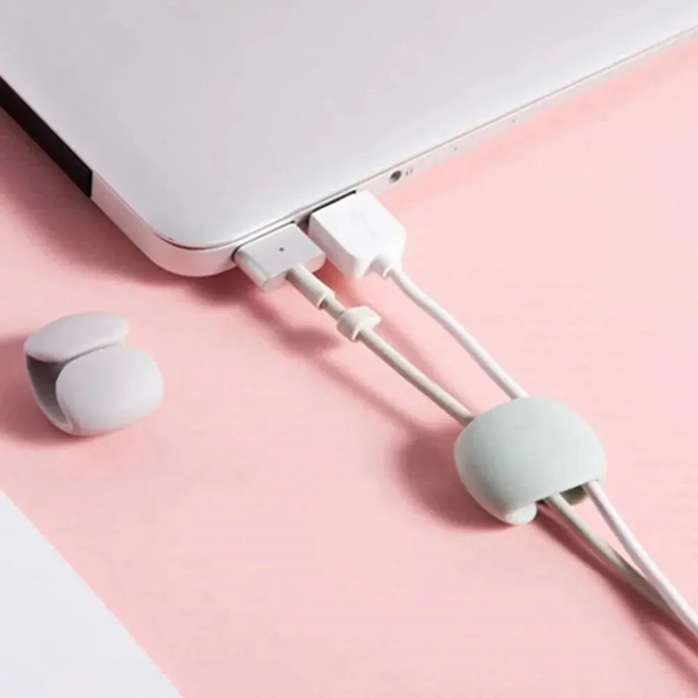20/10/5 Pcs Charge Cable Protectors Travel Data Cord Clip Decoration Earphone Charging Cables Storage Buckle Cable Organizer cable organizer