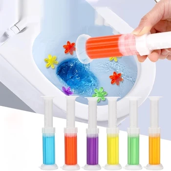 화장실 청소기 젤 꽃 효율적인 향기로운 탈취제, 소독 자동 지속, 욕실 향수, 먼지 제거 청소 도구