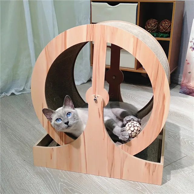 Roue d exercice pour chats jouets d escalade Tunnel pour chats pistes de jouets interactifs grattoir
