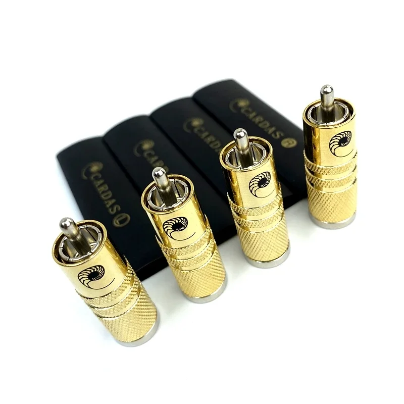 4 Pz/Lotto Audiophile Rca Spina Cardas Srca Hifi Connettore Adattatore Cavo Audio