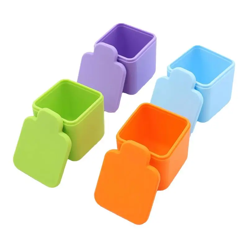 

Salad Dressing Silicone Sauce Containers With Lids Small Dishwasher Leakproof Portable Storage Bento Box Accessory For Dips Jam