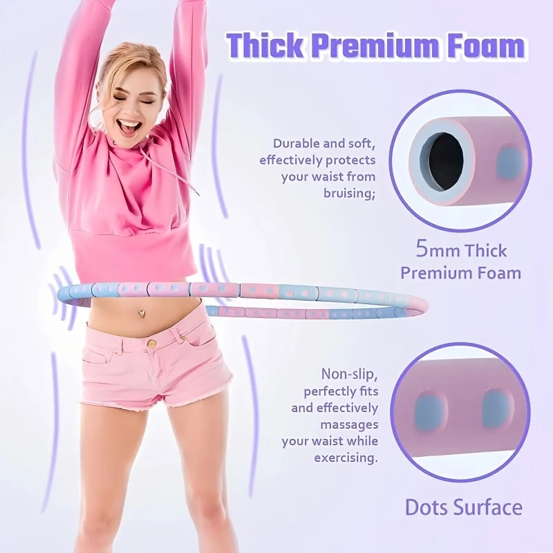 Adjustable Foam Exercise Hoop 5