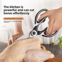 המטבח מעובה מספריים חזק עצם מספריים בית אוכל רב-תכליתי מזון רב-תכליתי מספריים חד ועמיד 2