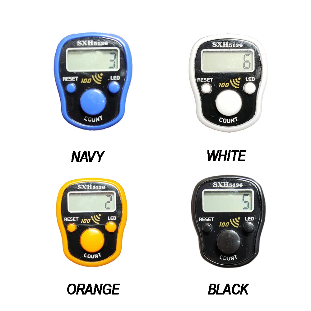 SXH5136 Factory Electronics Ring Digital Tally Counter With LED Tasbih Digital 100 Beep Sound