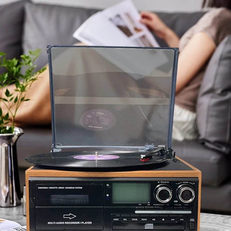 

All-in-One Antique Vinyl Record Player Retro Phonograph Multi-Function CD Tape Record All-in-One Machine