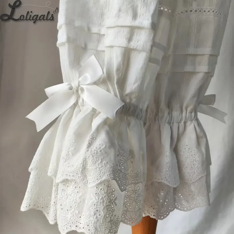 Sweet Mori Girl Lolita Shorts Cotton Lace Pumpkin Pants Vintage Cosplay Bloomers