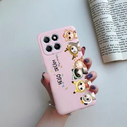 Cute Astronaut Shockproof Soft TPU Phone Case - Enhanced Protection and Style for Honor X6 (Pink - F01)
