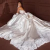 Gorgeous Wedding Dresses Exquisite Bridal Gowns Charming Satin Robes Lace Appliques Glamorous Vestidos De Novia Customized 2025 3