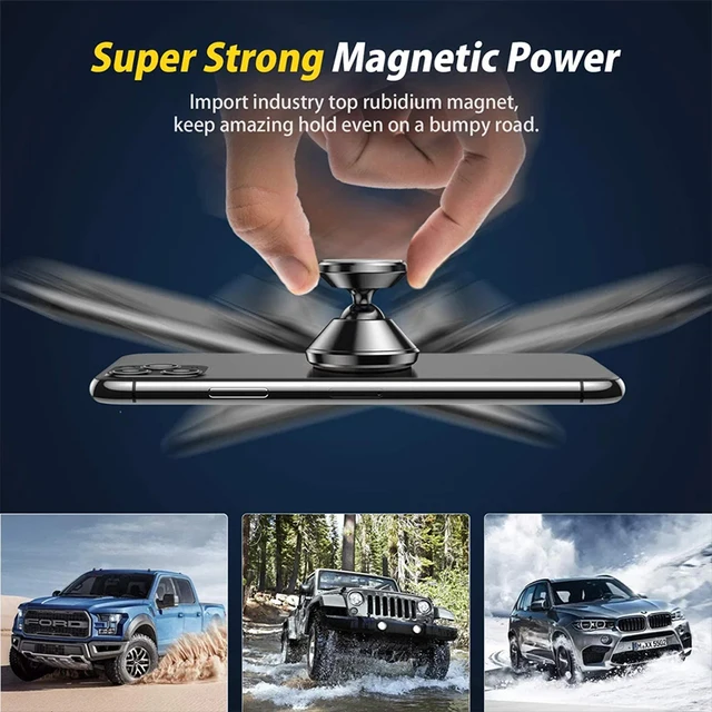Car Phone Holder Magnetic Universal Magnet Phone Mount for iPhone for Samsung in Car Mobile Cell Phone Holder Stand GPS Support 5