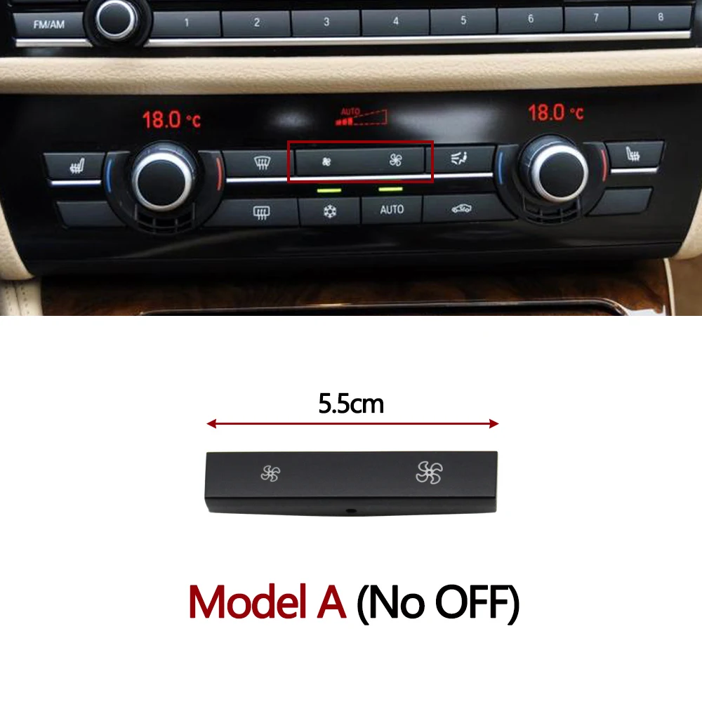 GaCunYan Voor BMW F10 F11 Verwarming Klimaatregeling Schakelaar Cap Fun Button Wind Air Conditioning Cover Beschermende Kit GaCunYan