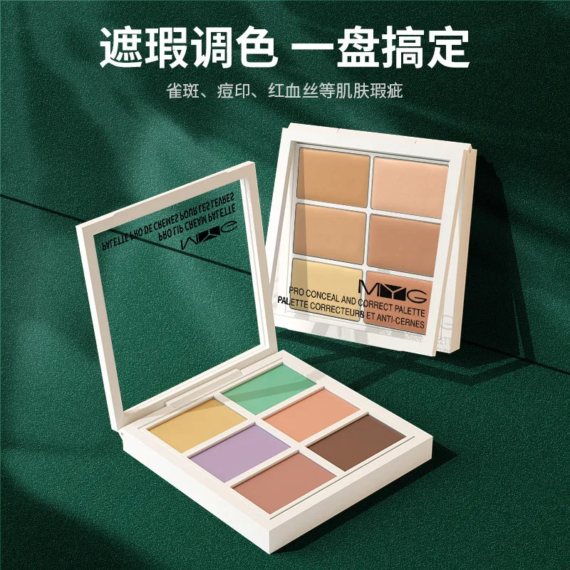 Concealer Palette Makeup Concealer Face Concealer Face Concealer Pen Concealer Foundation Cream 6 Color Long Lasting 3d