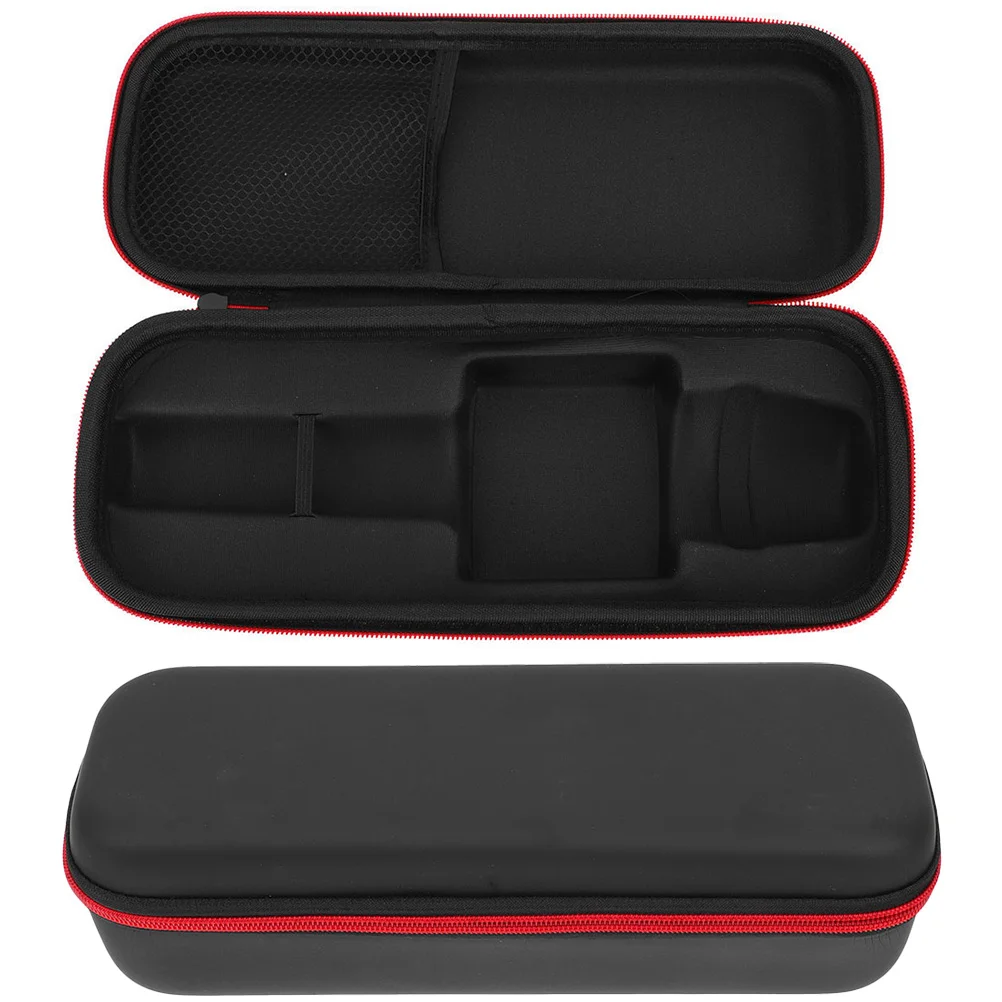 

2 Pcs Zipper Microphone Storage Bag Travel Mics Handbag Pu Microphones for Trip