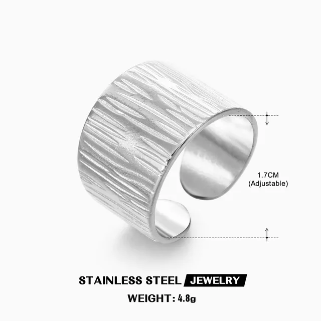 Bagues en acier inoxydable 316L pour femmes, couleur or réglable, petite étoile ouverte, bijoux féminins, cadeaux de mariage, nouvelle tendance