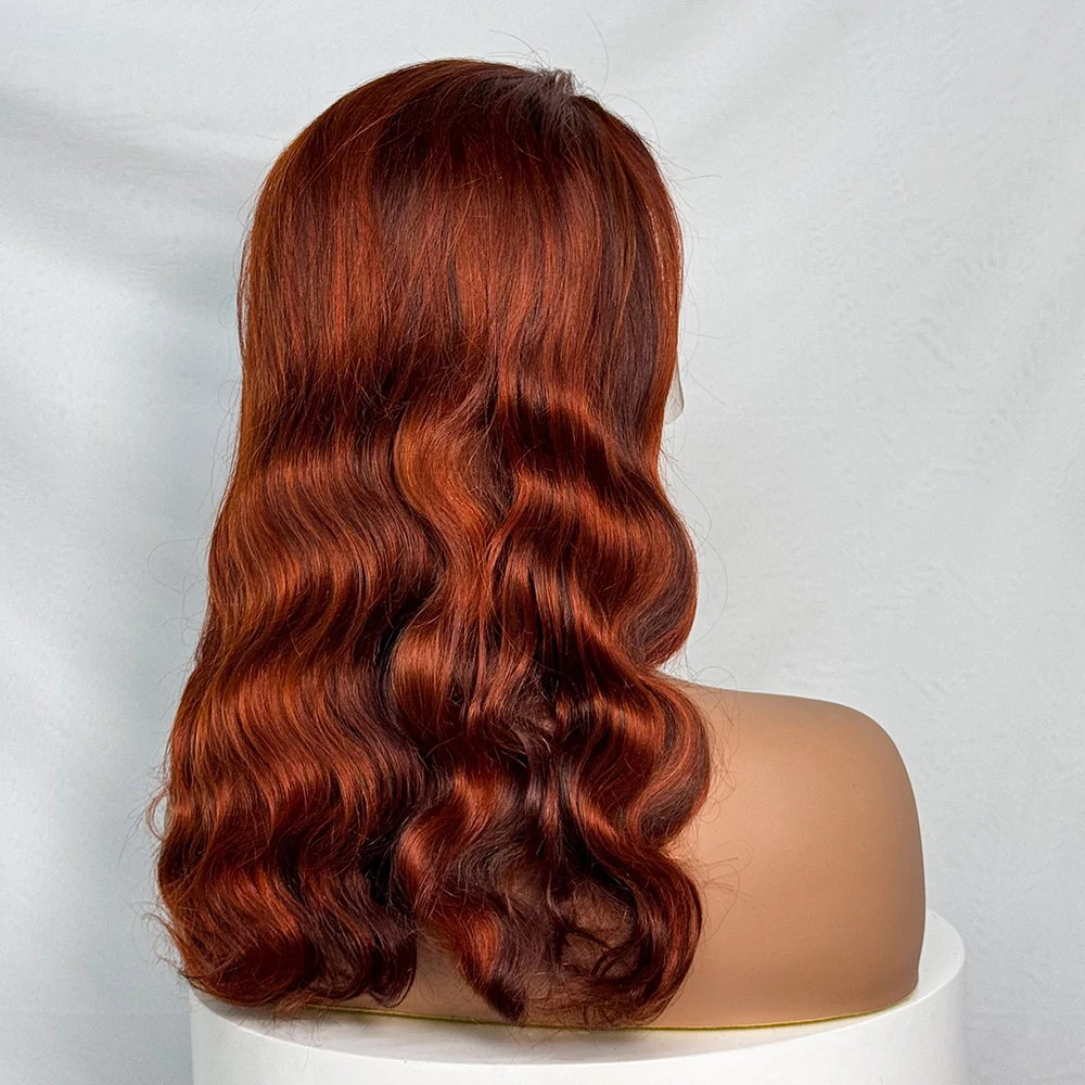 Highlight 12A Hair 20 Inches 230% Density Body Wave Big Wavy Curly Human Hair Wig 13x4 Transparent Lace Front Human Hair Wig