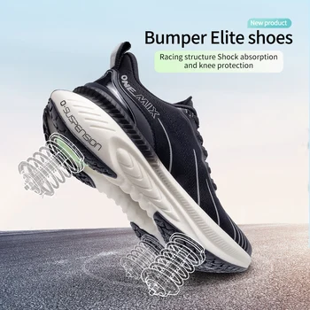 ONEMIX New Cushioning Running Shoes For Men Suitable Heavy Runners Lace Up Sports Women Non-slip Outdoor Athletic Male Sneakers 2