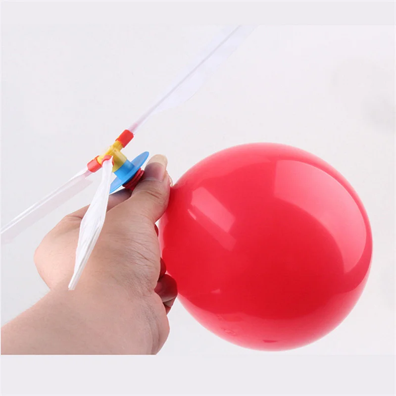 5PCS Children's Outdoor Funny Balloon Helicopter Launcher Set Balloon Parent-child Interactive Children's Educational Toys Gift