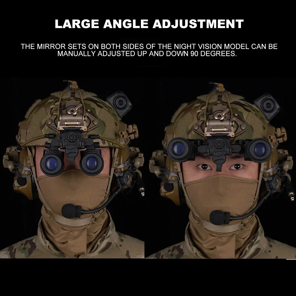 AN/PVS31 Dual-Tube Binocular Night Vision Goggles Dummy Props Airsoft Helmet Accessories Model for Hunting Cosplay